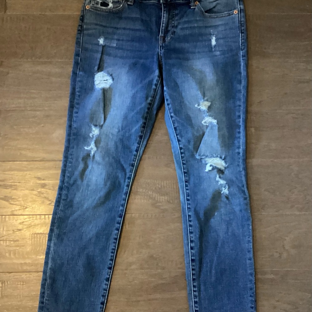 Lucky Brand Distressed Skinny Jeans 4/27